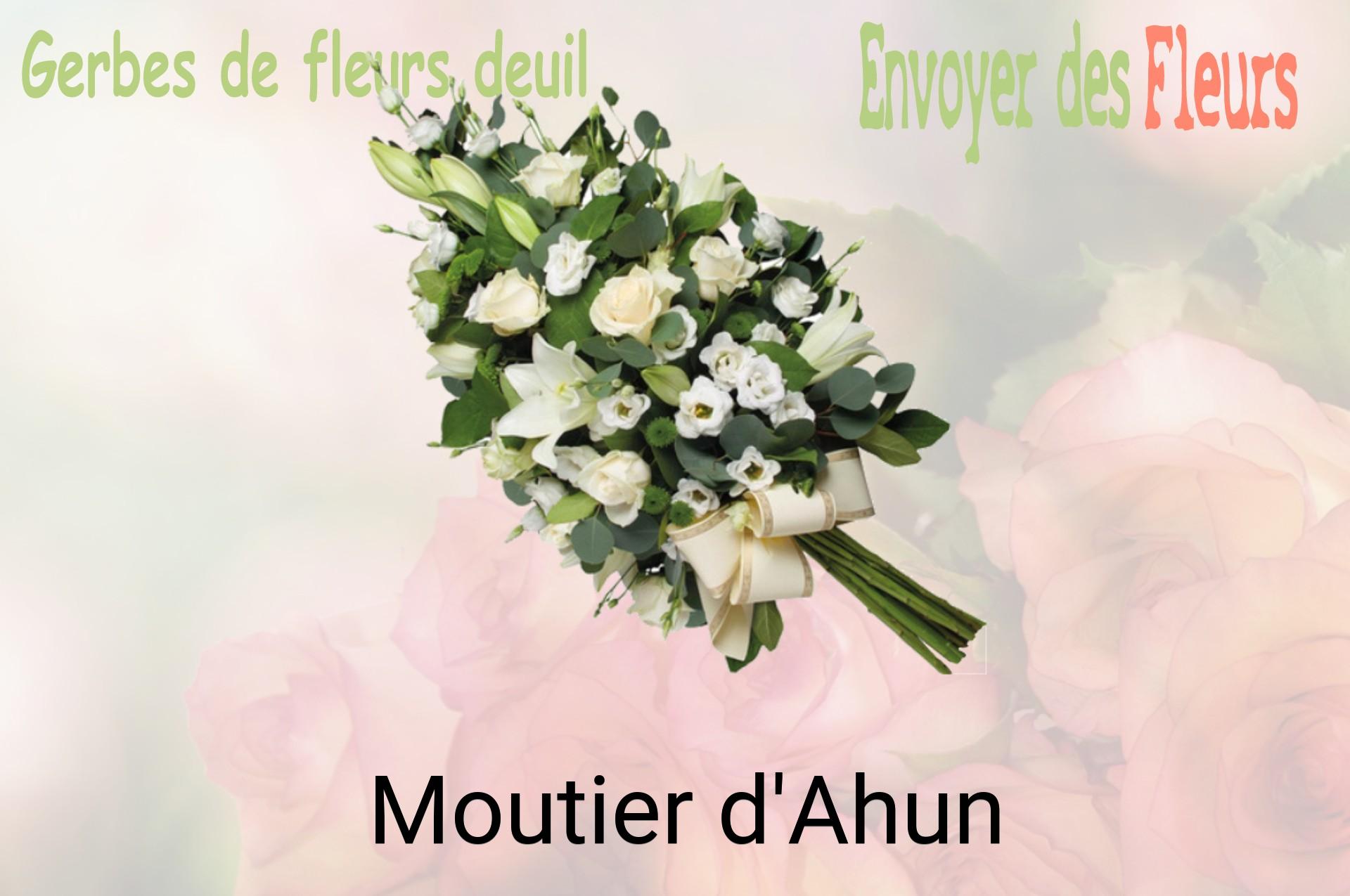 Gerbe de fleurs de deuil livrée à Moutier-d'Ahun